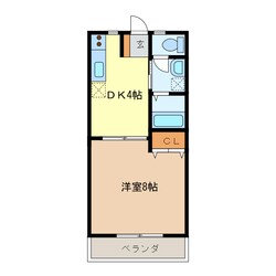 コーポ新町Ⅱの物件間取画像